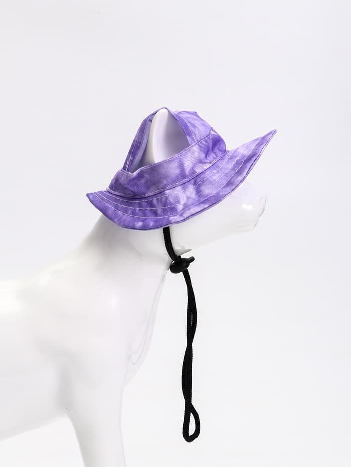 Панама для собак и кошек, размер S, ОГ - 23 см, вес 2-7 кг, фиолетовая