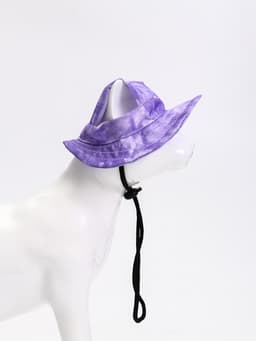 Панама для собак и кошек, размер S, ОГ - 23 см, вес 2-7 кг, фиолетовая