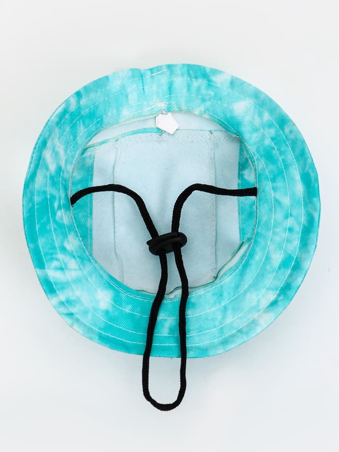 Панама для собак и кошек, размер M, ОГ - 35 см, вес 7-15 кг, бирюзовая