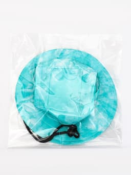 Панама для собак и кошек, размер M, ОГ - 35 см, вес 7-15 кг, бирюзовая