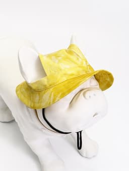 Панама для собак и кошек, размер L, ОГ - 42 см, вес 15-45 кг, жёлтая