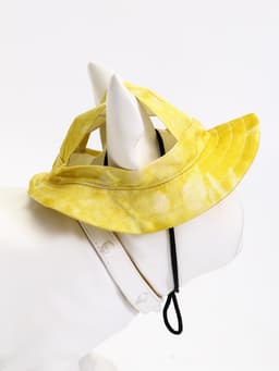 Панама для собак и кошек, размер L, ОГ - 42 см, вес 15-45 кг, жёлтая