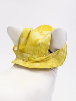 Панама для собак и кошек, размер L, ОГ - 42 см, вес 15-45 кг, жёлтая