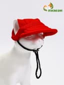 Кепка для животных, размер S, ОГ - 31 см, высота 8.5 см, красная