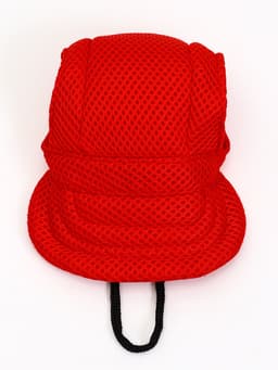 Кепка для животных, размер S, ОГ - 31 см, высота 8.5 см, красная