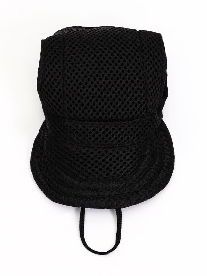 Кепка для собак и кошек, размер M, ОГ - 34 см, высота 11 см, чёрная