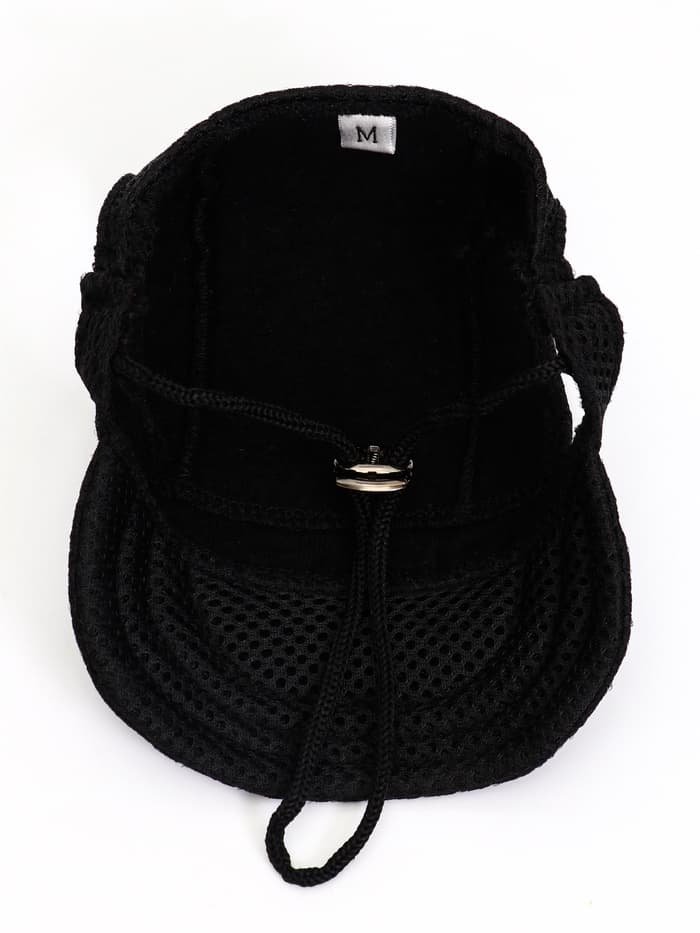 Кепка для собак и кошек, размер M, ОГ - 34 см, высота 11 см, чёрная