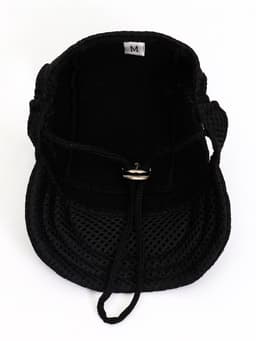 Кепка для собак и кошек, размер M, ОГ - 34 см, высота 11 см, чёрная