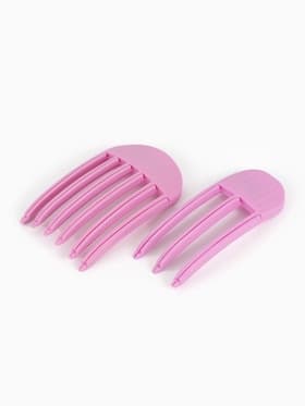 Зажимы для прикорневого объёма, 2 шт., пластиковые, розовые