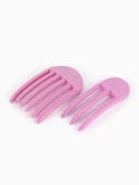 Зажимы для прикорневого объёма, 2 шт., пластиковые, розовые