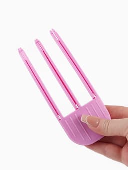 Зажимы для прикорневого объёма, 2 шт., пластиковые, розовые