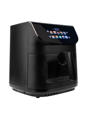 Аэрогриль ELTRONIC 777-01, 9 л, 2200 Вт, 10 программ, 80-200°C, таймер до 60 мин, чёрный