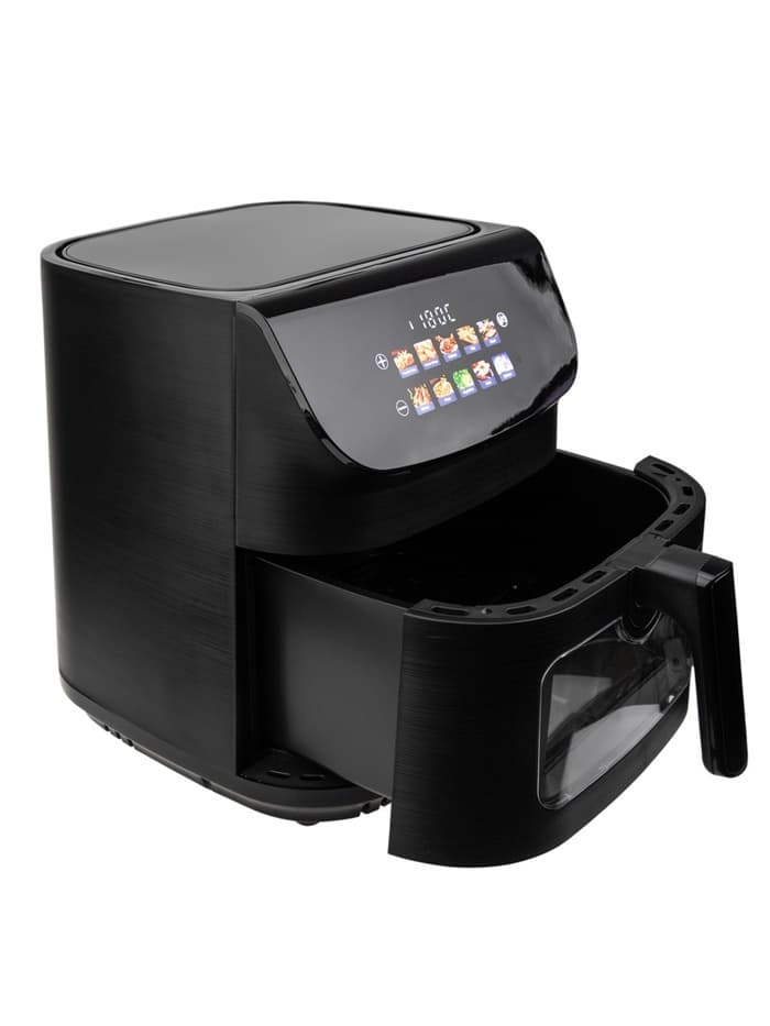 Аэрогриль ELTRONIC 777-01, 9 л, 2200 Вт, 10 программ, 80-200°C, таймер до 60 мин, чёрный