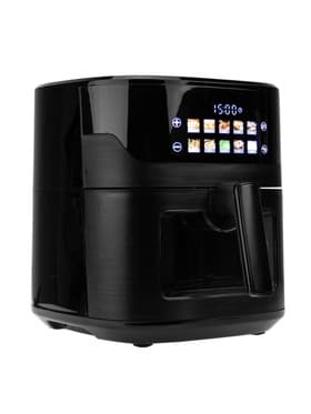 Аэрогриль ELTRONIC 777-02, 6.3 л, 1600 Вт, 10 программ, 80-200°C, таймер до 60 мин, чёрный