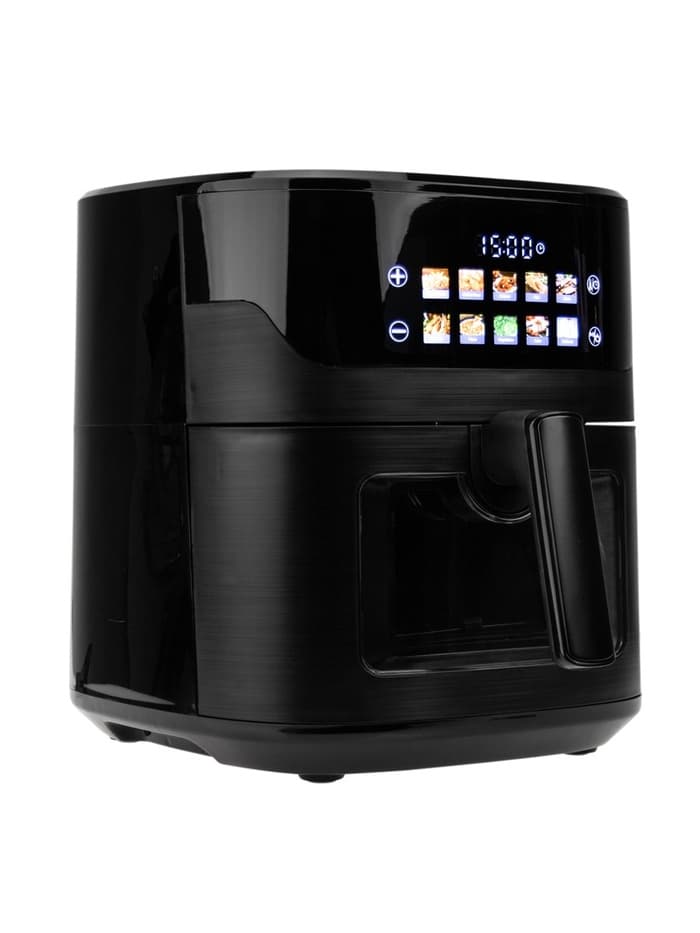 Аэрогриль ELTRONIC 777-02, 6.3 л, 1600 Вт, 10 программ, 80-200°C, таймер до 60 мин, чёрный