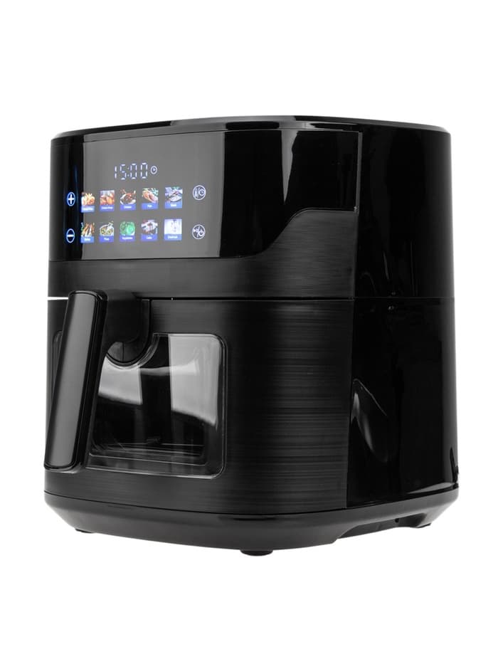 Аэрогриль ELTRONIC 777-02, 6.3 л, 1600 Вт, 10 программ, 80-200°C, таймер до 60 мин, чёрный