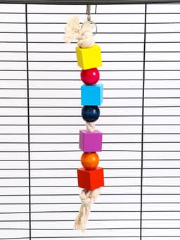 Игрушка для птиц «Кубики», 25×3 см, цвет МИКС