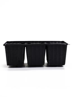 Кассета для рассады, 18×13.5×5.5 см, 9 ячеек, ячейка 100 мл, пластиковая, чёрная, набор 20 шт.