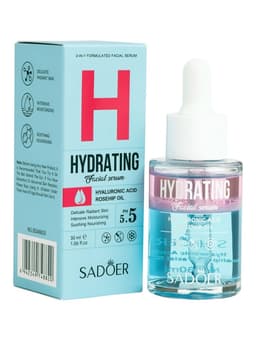Увлажняющая сыворотка для лица Sadoer с гиалуроновой кислотой, экстракт шиповника, 30 мл