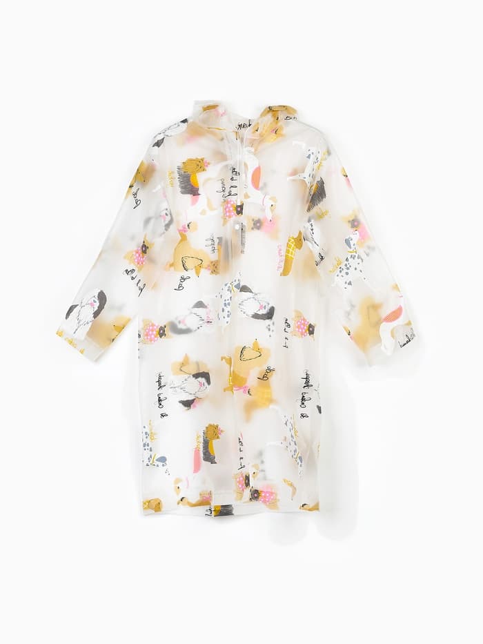 Дождевик детский «Собаки», рост 125-155 см