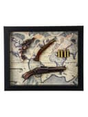 Панно настенное в раме с макетом оружия сувенирного «Карта. Револьверы и 4 пули», 35×43×4.5 см