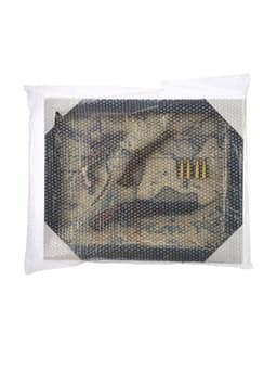 Панно настенное в раме с макетом оружия сувенирного «Карта. Револьверы и 4 пули», 35×43×4.5 см