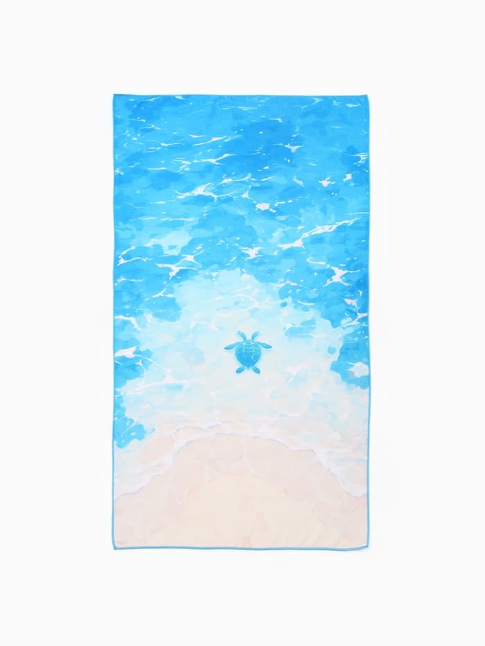 Полотенце пляжное «Этель» Sea, 70×140 см, микрофибра 200 г/м²