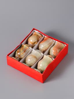 Набор рюмок 6 шт. «Грация», подарочный, 3.5×6.5 см, оникс