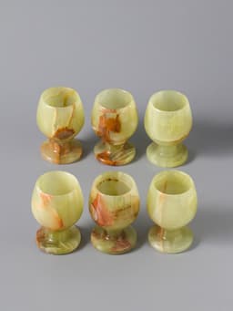 Набор рюмок 6 шт. «Грация», 5×7.5 см, оникс