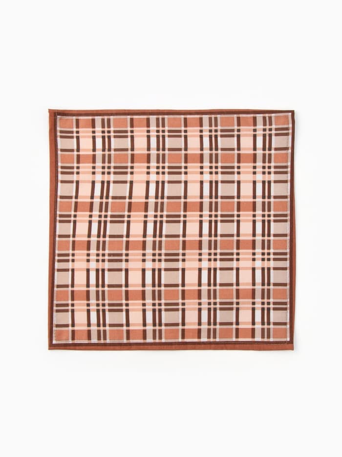 Платки носовые мужские «Этель», 30×30 см, набор 12 шт., 100% хлопок, коричневые, рисунок МИКС