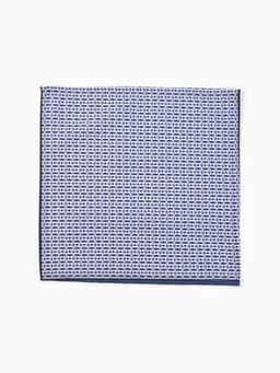 Платки носовые мужские «Этель», 30×30 см, набор 12 шт., 100% хлопок, синие, рисунок МИКС