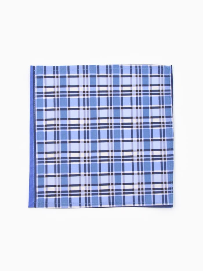 Платки носовые мужские «Этель», 30×30 см, набор 12 шт., 100% хлопок, синие, рисунок МИКС