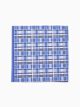 Платки носовые мужские «Этель», 30×30 см, набор 12 шт., 100% хлопок, синие, рисунок МИКС