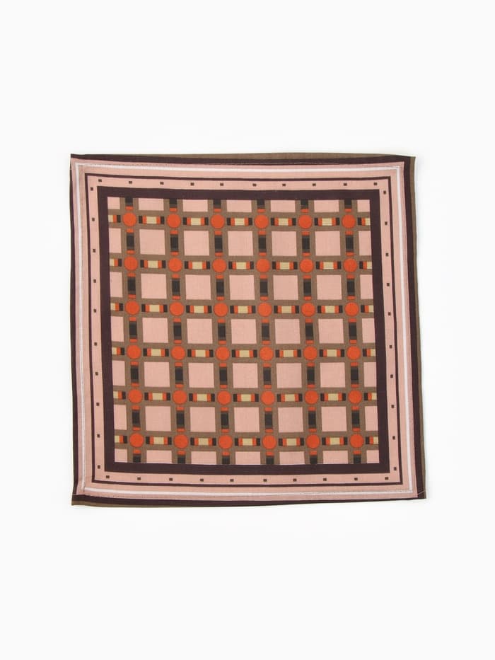 Платки носовые мужские «Этель», 30×30 см, набор 12 шт., 100% хлопок, светло-коричневые, рисунок МИКС