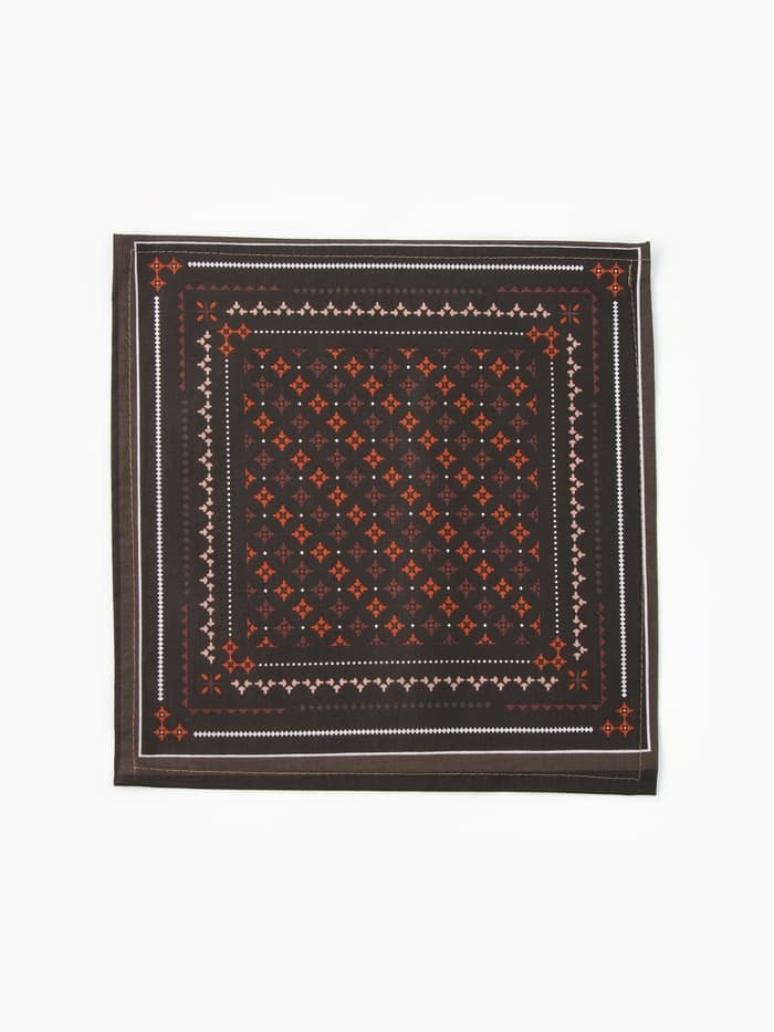 Платки носовые мужские «Этель», 30×30 см, набор 12 шт., 100% хлопок, светло-коричневые, рисунок МИКС