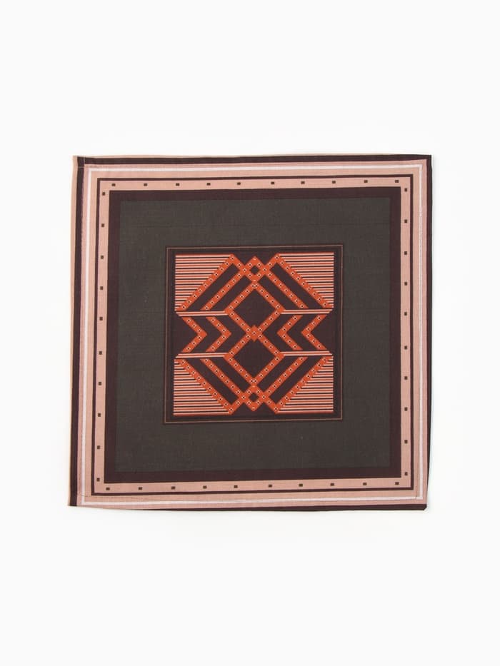 Платки носовые мужские «Этель», 30×30 см, набор 12 шт., 100% хлопок, светло-коричневые, рисунок МИКС