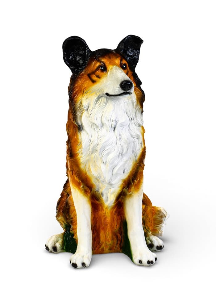 Садовая фигура из гипса «Собака-Колли», 34.8×34×54 см