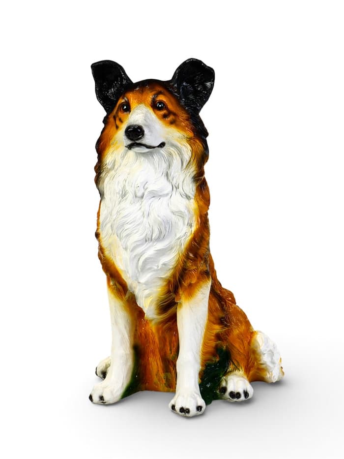 Садовая фигура из гипса «Собака-Колли», 34.8×34×54 см