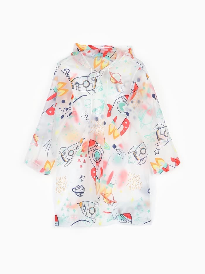 Дождевик детский «Космос», рост 125-155