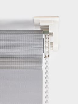 Штора рулонная 50×160 см «День и Ночь», по полотну 46×160 см, цвет стальной