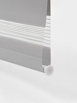 Штора рулонная 60×160 см «День и Ночь», по полотну 56×160 см, цвет стальной