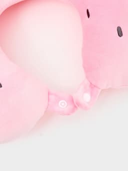 Мягкая игрушка - антистресс подголовник «Клубничка» с маской для сна