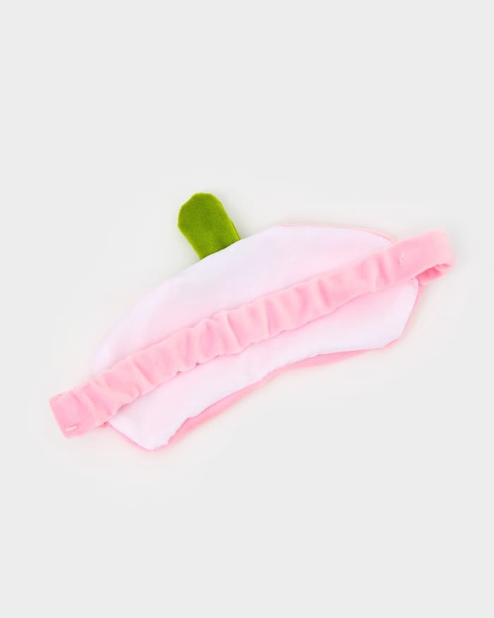 Мягкая игрушка - антистресс подголовник «Клубничка» с маской для сна