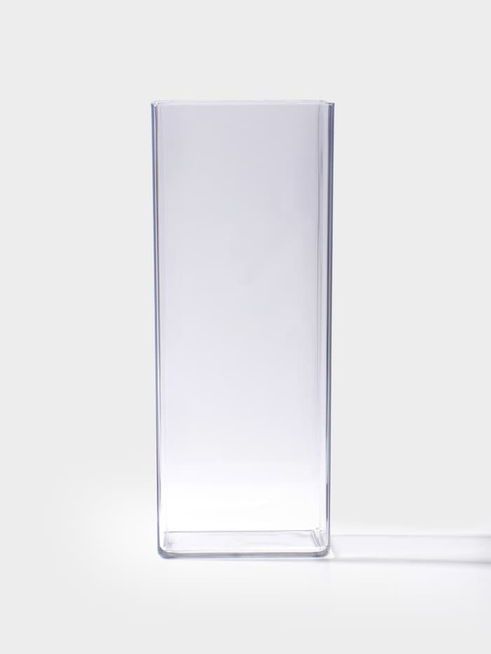 Ваза для цветов «Альваро» геометрия, 25×10 см, пластик, прозрачная