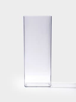 Ваза для цветов «Альваро» геометрия, 25×10 см, пластик, прозрачная