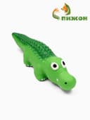Пищащая игрушка для собак «Крокодил», 20.5×6.5 см, латекс