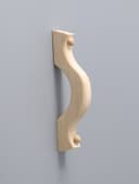 Дверная ручка деревянная «Для бани», из осины, узкая, ширина 25 мм