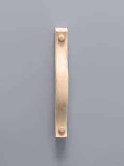 Дверная ручка деревянная «Для бани», из осины, узкая, ширина 25 мм