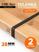 Планка для столешницы щелевая CAPPIO, 28 мм, черный, набор 2 шт.