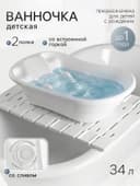 Набор: ванна детская для купания, полки 2 шт.